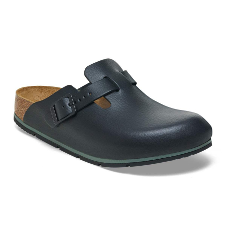 BIRKENSTOCK Clog BOSTON pro 1025979 + 1026222 Superlauf 2.0, schwarz Leder