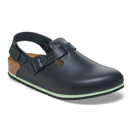 BIRKENSTOCK Clog TOKIO pro 1025986 + 1026231, Superlauf 2.0, schwarz Leder