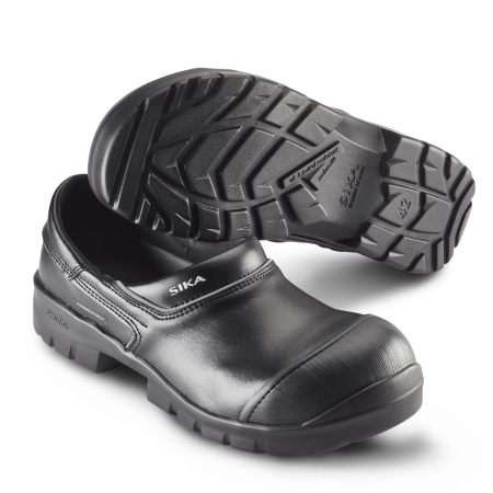 SIKA Truckerclogs PROFLEX 19322, Sicherheits-Clogs mit Stahlkappe S3, breite Form, Leder schwarz